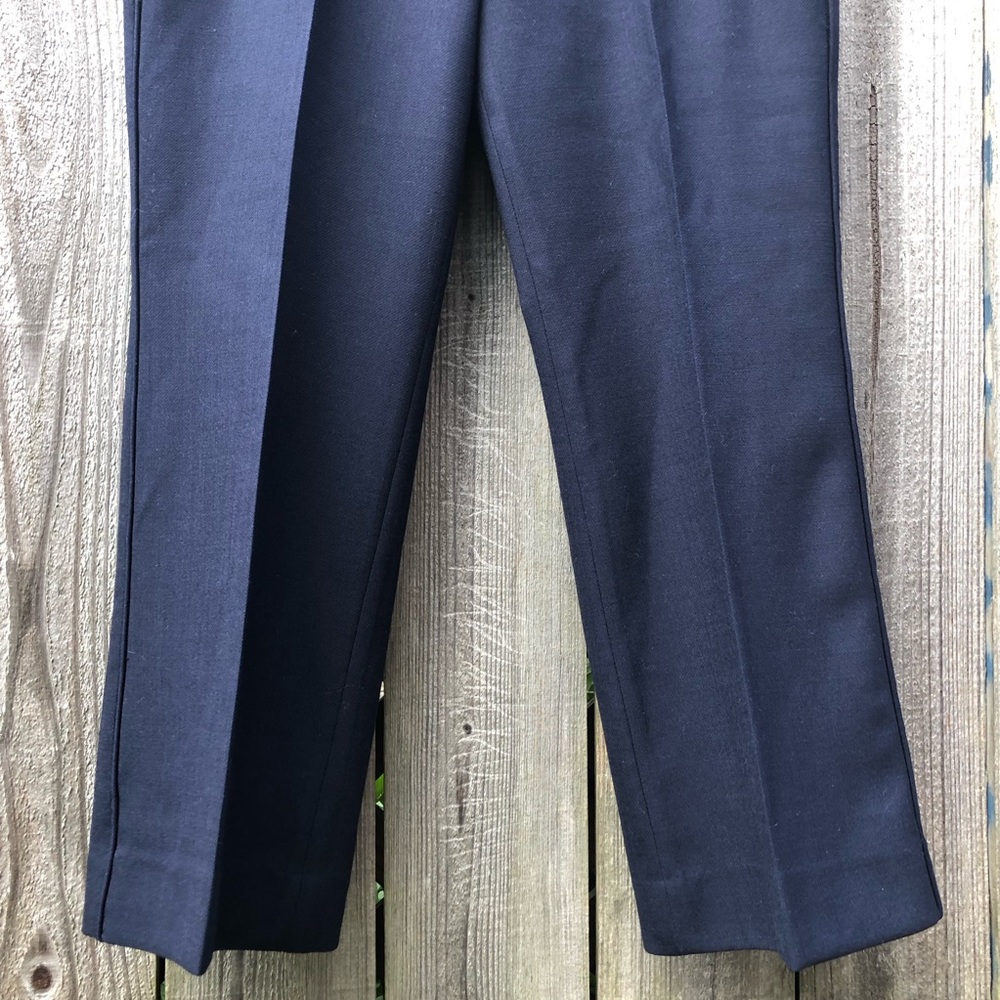 J. Crew Sailor Pants Size 10 Navy Wool Gold Buttons Cropped Kate Middleton F4448 - Picture 5 of 15